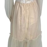 SheIn Fairycore Pastel Goth Damask Lace Renaissance M Midi Dress Sheer Long Sleeves Photo 7