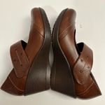 Dansko  Leather Burnished Nappa Wedge Mary Janes Brown Size EU 37 Photo 9