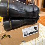 Dr. Martens 1460 Milo Fur Lined Black Leather Lace Up Boots Women’s New NWOB 8 Photo 4