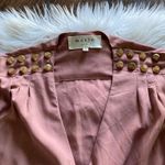 Marie Dusty Rose Studded Long Sleeve Romper Pink Photo 7