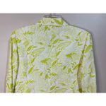 Style & Co  Womens Green Floral Linen Blazer Petite Size 14 Photo 4