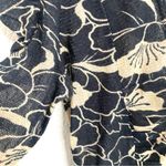 Free People NWT  Womens Shirt Blouse Through The Meadow Black Beige Size Large Photo 5