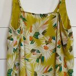 Banana Republic  Tropical‎ Feather Yellow tank Top SZ S Photo 9