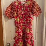 Maisie Mini Skirt in Pink and Yellow Red Photo 0