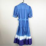 Derek Lam NEW  10 Crosby Buffy Utility Midi Shirt Dress Womens 4 Blue Dip Dye Photo 8