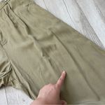 Reformation Mason Pant pleated wide leg womens Green (size 12) minimalist office Photo 6