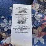 Kut From The Kloth Sheer Blue Floral Print Button Down Roll Tab Sleeve Blouse Photo 8