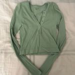 Urban Outfitters  Long Sleeve Top Crop light green Photo 0