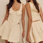 Reformation Evy Linen Mini Skirt Size 2 Photo 0