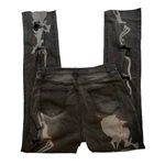 SheIn NWT, Graphic and Pain Splashed Ripped Hi Rise Jeans, Sz 28 Photo 4