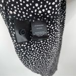 Sanctuary Dress Size 10 On The Town Polka Dot Dots Print B&W Mini Mock Neck Photo 13