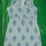 Lucky Brand Blue Patterned Sleeveless Dress size Large Photo 0
