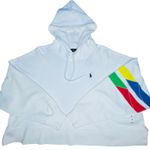 Ralph Lauren Polo  Novelty Cropped Hoodie Sweatshirt size M New oversized Photo 6