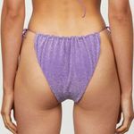 NEW It’s Now Cool the gathered‎ tie pant bikini bottom black lurex, size L Size L Photo 8