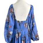 Free People Bohemian Witchy Fairy Morning Glory Maxi Dress Bluebell Large NWT Photo 10