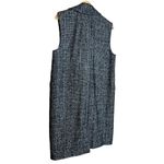 Madewell Black & White Tweed Wool Sleeveless Vest Snap Front Cinch Waist w/ Belt Photo 8