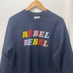Zoe Karssen Navy Rebel Rebel sweatshirt size medium washed and ready to ship great condition very rare Multiple Photo 7