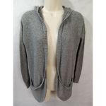 American Eagle  Outfitters Womens‎ Gray Open Long Sleeve Hood Cardigan Sweater XS Photo 1