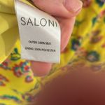 GORGEOUS Saloni Holly Midi Dress 100% silk EUC US4 🥰 Yellow Size 4 Photo 5
