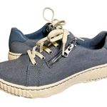 Clarks  Collection Lace Up Zip Caroline Echo Denim Blue Sneakers 5.5 M New Photo 0
