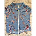 In Bloom by Jonquil Pajama Set Womens Small Blue Paisley Soft‎ Knit Cozy Luxury Photo 11