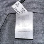 Fabiana Filippi Wool Blend Gray Beaded Hem Tapered Pants 38 MEDIUM Photo 3