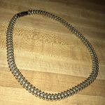 Lexico Fashion Petite pearl braided gold chain link choker Photo 2