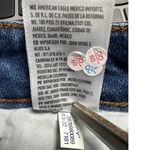 American Eagle Denim‎ Shorts High Waisted Distressed Cuffed Dark Wash Size 00 Blue Photo 3