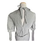 Topshop NWT Womens  Striped Poplin High Neck Sash Shift Shirt Dress - Sz 2 Photo 5