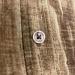 Michael Kors Women Long Sleeve Button Down Shirt 100% cotton Size Large Abstract Photo 7