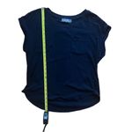 Marled Essentials Navy Blue Pocket Tee Size Large Photo 3