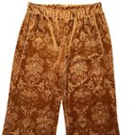 Beyond Yoga Best Dressed Pant Bronze Velvet Flare Leg Paisley Size Small NEW Photo 3