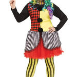 Women’s Freakshow Clown Halloween Costume Size XL 16/18 NEW Red Photo 0