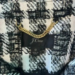 J. Crew Black & White Houndstooth Tweed Blazer Button Career Office Workwear 0 Photo 6