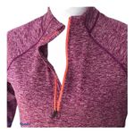 Tangerine  Marble Quarter Zip Pullover Neon Pink Orange Size Medium Photo 8