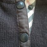 Burberry  Womens Brown Knit Turtleneck Quarter Zip Pullover Sweater Size Large Photo 3