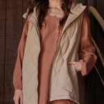 Christopher & Banks ‎ tan suede quilted vest Photo 0