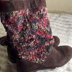 Toms  Brown and Multicolor Knit Winter Boots Photo 0