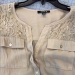 Women's Cream Lace Top Photo 1