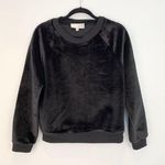 J.O.A. Sz M Women velvet sweatshirt blk Lons Sleev Photo 0