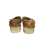 Josef Seibel Brown Leather Cross Strap Sandals Size 38/7 Comfortable Cushioned Photo 4