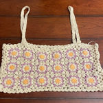 ZARA  Crocheted Floral‎ Crop Top Photo 0