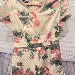 Bebe  Sheer Dream Floral Short Sleeve Romper size 10 NWT Photo 0