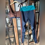 Eleven Venus Williams workout set sports bra high rise leggings navy chocolate Blue Size M Photo 7