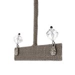 Swavorski Swarovski Rhinestone Earrings Silver Tone Pave and Clear Crystal Bead Dangle Photo 7