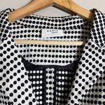 Akris Punto Polka Dot Blazer Jacket Women's 16 Black White Cropped Designer Chic Photo 6