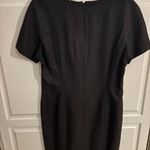 Vintage Y.LE.V Silk blend Knee‎ Length Dress Women Size 14. EUC Black Photo 2