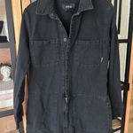 ATWYLD denim romper long sleeve playsuit utility corset cargo Black Size L Photo 0