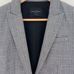 J.Crew Banana Republic Women Jacket Gray Lean-fit Plaid Blazer Suit Size 6 Photo 2
