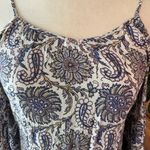 American Eagle flower print mini dress size XS blue on white cottage core Photo 3